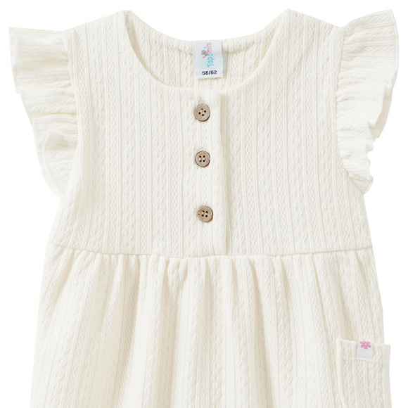 Newborn Overall mit Struktur-Muster