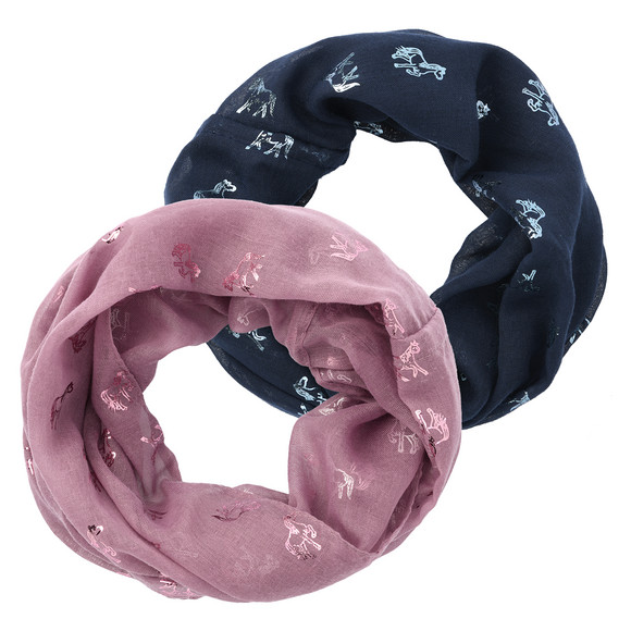 2 ronde sjaals voor meisjes