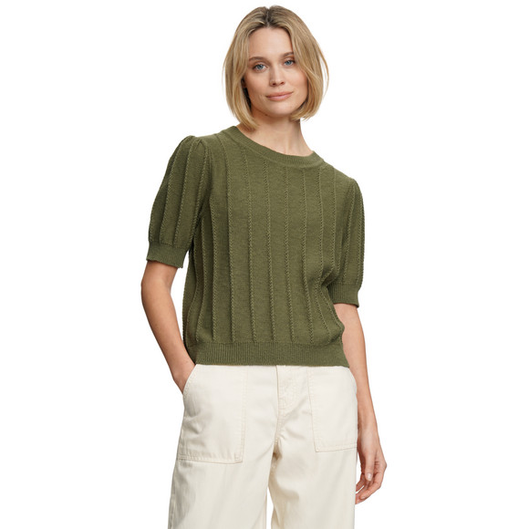 Damen Strickshirt mit kurzen Ärmeln