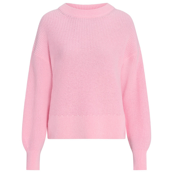 Damen Strickpullover mit Rippstruktur