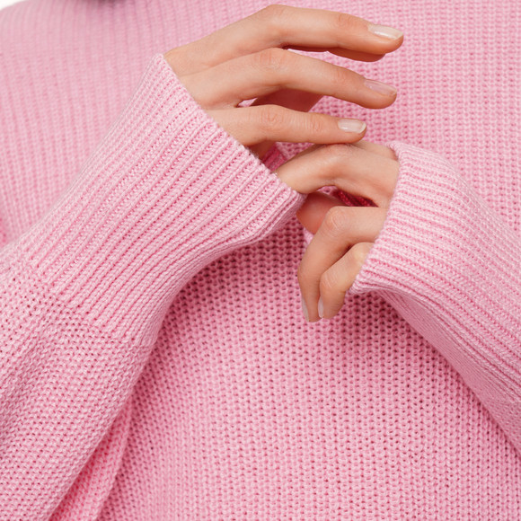 Damen Strickpullover mit Rippstruktur