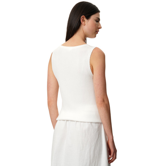 Damen Strick-Top in Ripp-Struktur