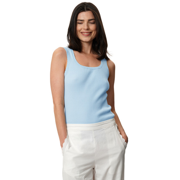 Damen Strick-Top in Ripp-Struktur