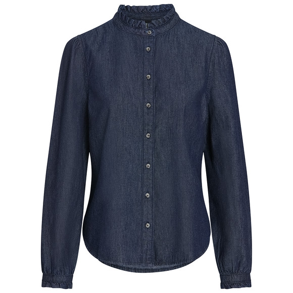 Damesblouse in donker denim