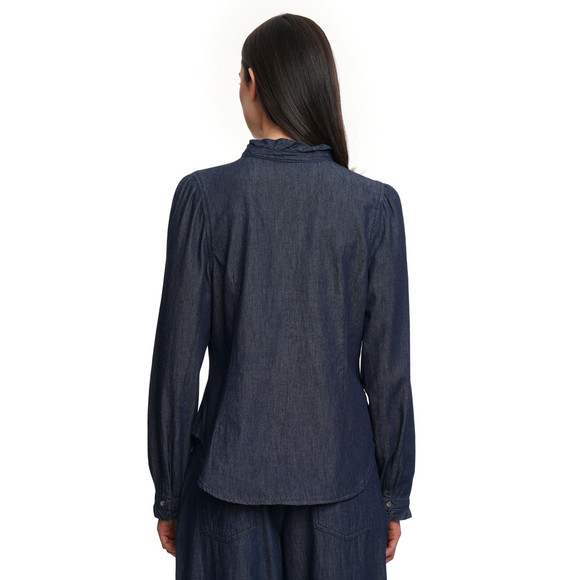 Damesblouse in donker denim