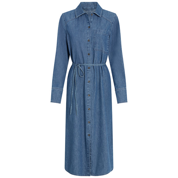 Damen Jeanskleid mit Bindeband