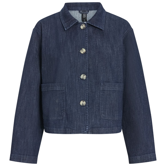 Damen Jeansjacke mit Knopfleiste