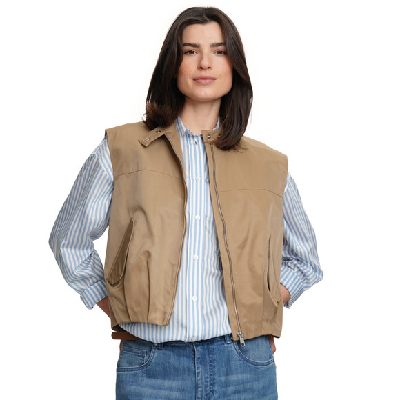 Damen Weste in glänzender Optik