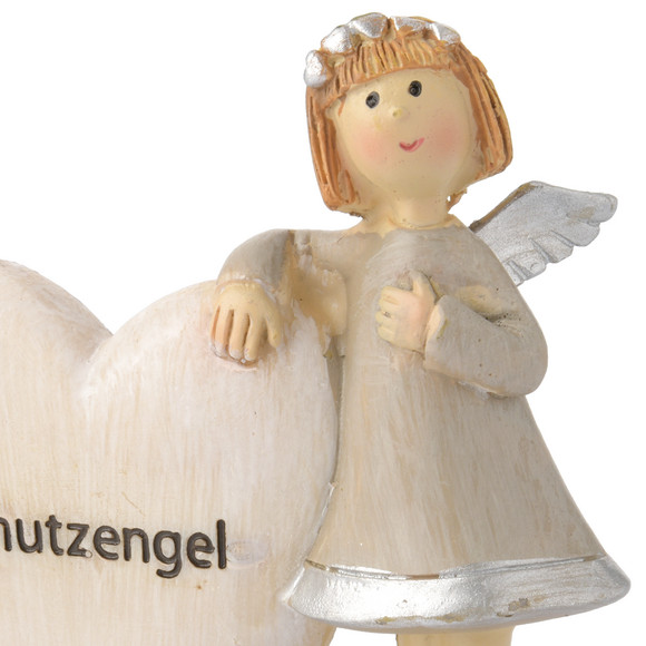 Dekofigur in Engel-Form mit Herz