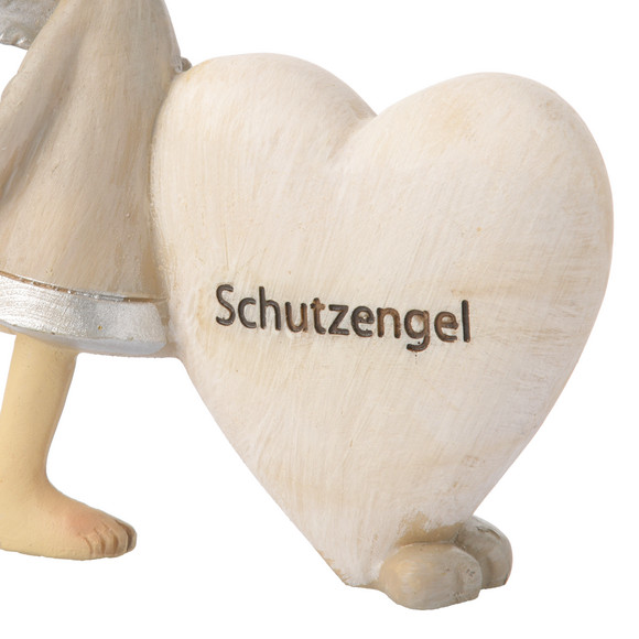 Dekofigur in Engel-Form mit Herz