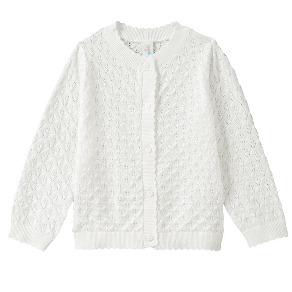 Baby Strickjacke mit Ajour-Muster