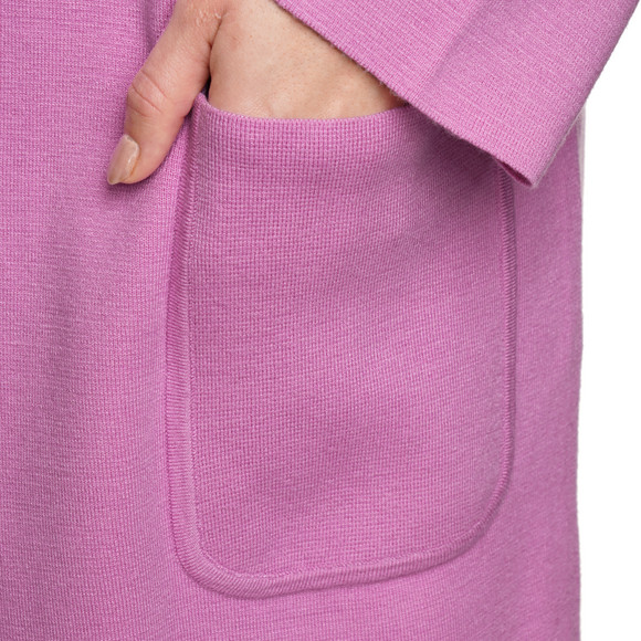 Damen Strickjacke lang geschnitten