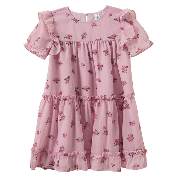Mädchen Kleid mit Blumen-Allover