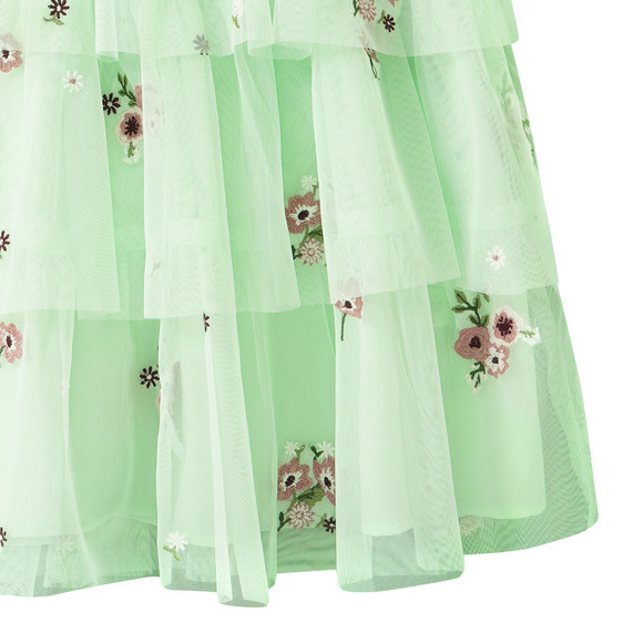 Mädchen Kleid mit Blumen-Allover