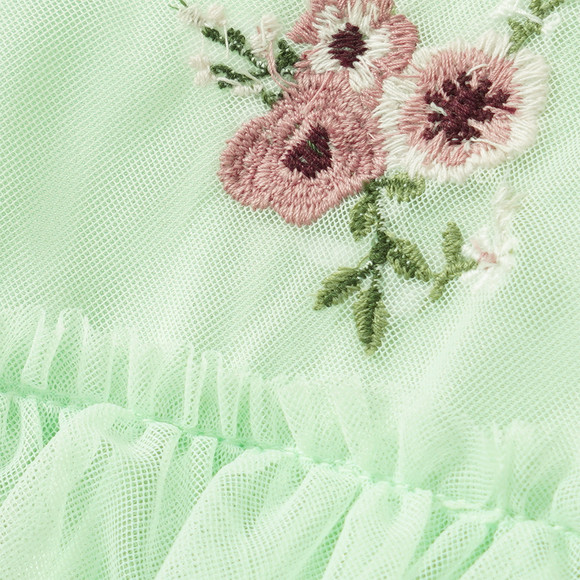 Mädchen Kleid mit Blumen-Allover