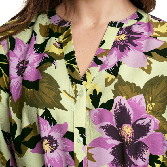 Damen Hemdkleid mit floralem Muster