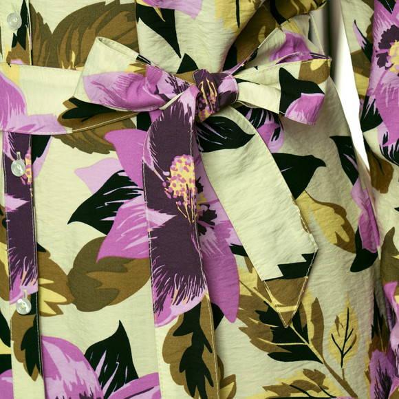 Damen Hemdkleid mit floralem Muster