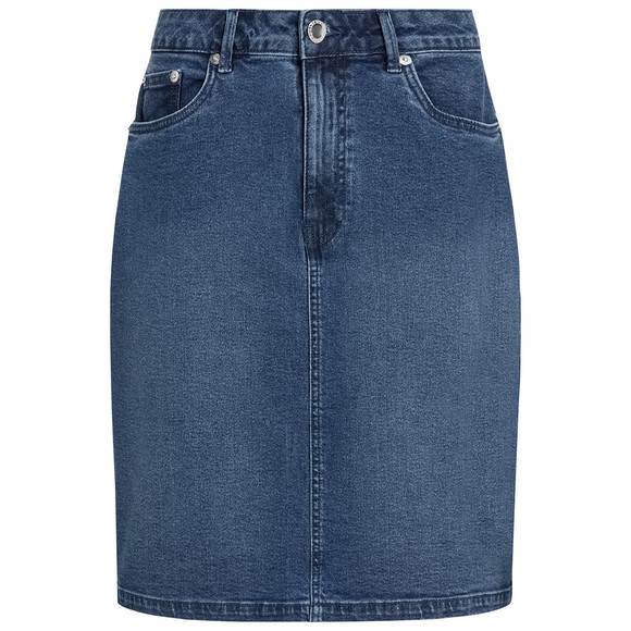 Damen Jeansrock mit Used-Effekt