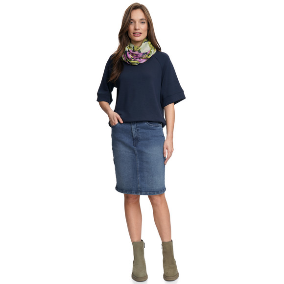 Damen Jeansrock mit Used-Effekt