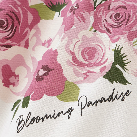Mädchen T-Shirt mit Blumen-Print