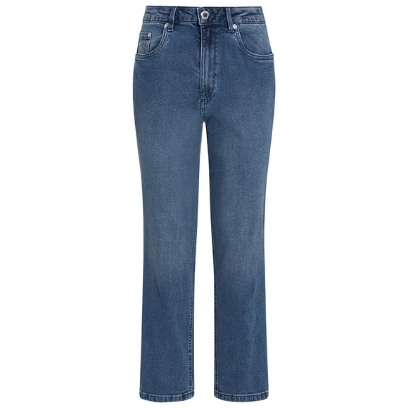 Damen Straight-Jeans im Cropped-Style 