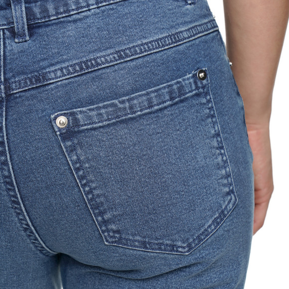 Damen Straight-Jeans im Cropped-Style 