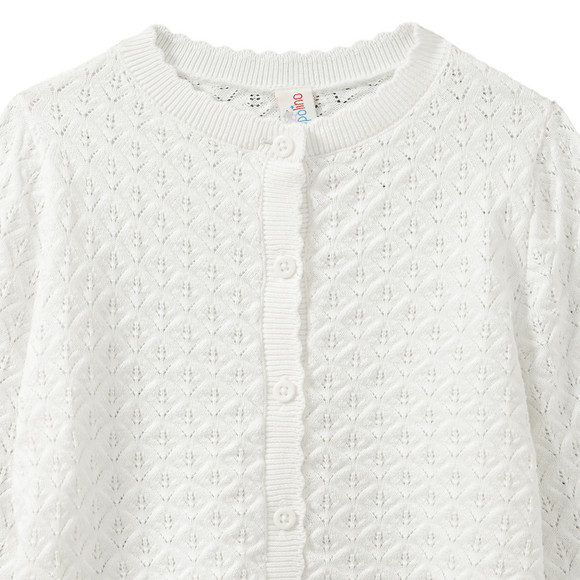 Mädchen Strickjacke mit Ajour-Muster