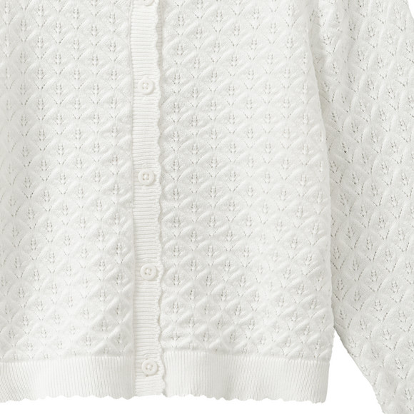 Mädchen Strickjacke mit Ajour-Muster