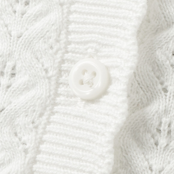 Mädchen Strickjacke mit Ajour-Muster