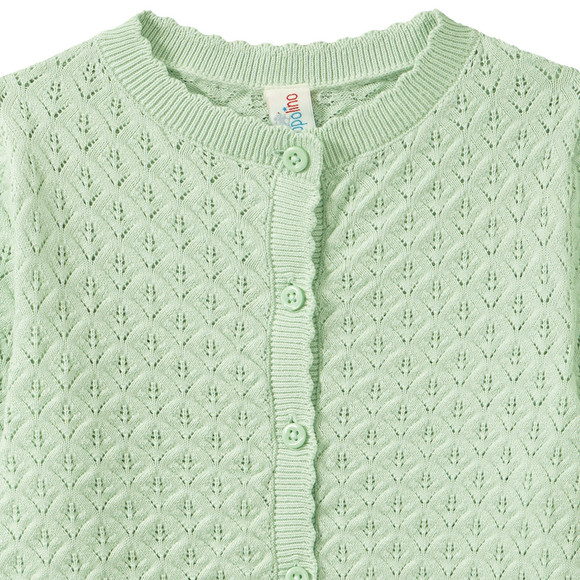 Mädchen Strickjacke mit Ajour-Muster