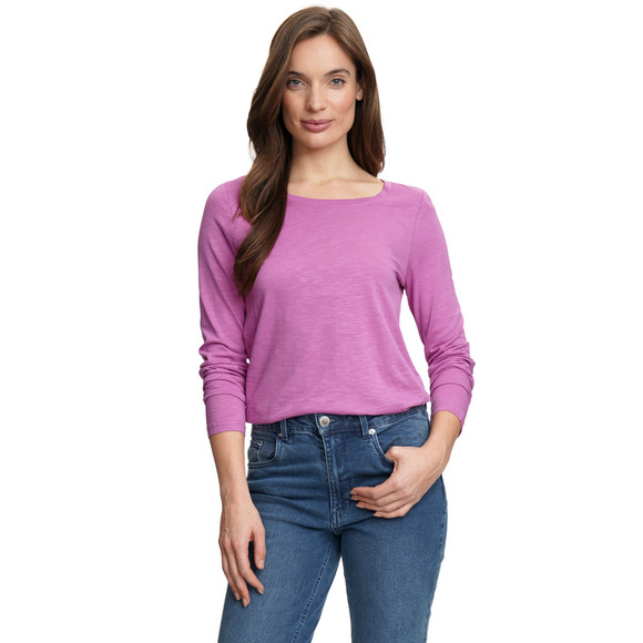 Damen Langarmshirt mit Flammgarn