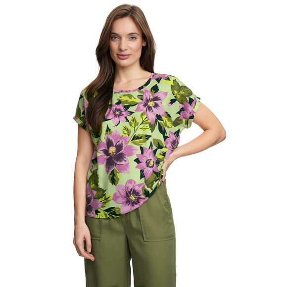Damen T-Shirt mit Blumen-Print