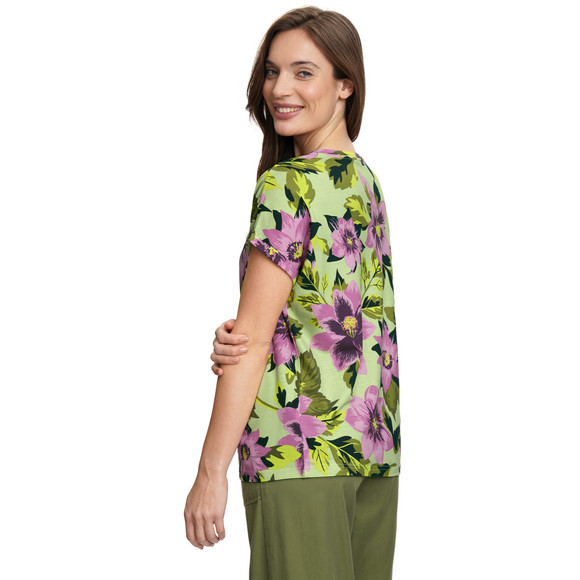 Damen T-Shirt mit Blumen-Print