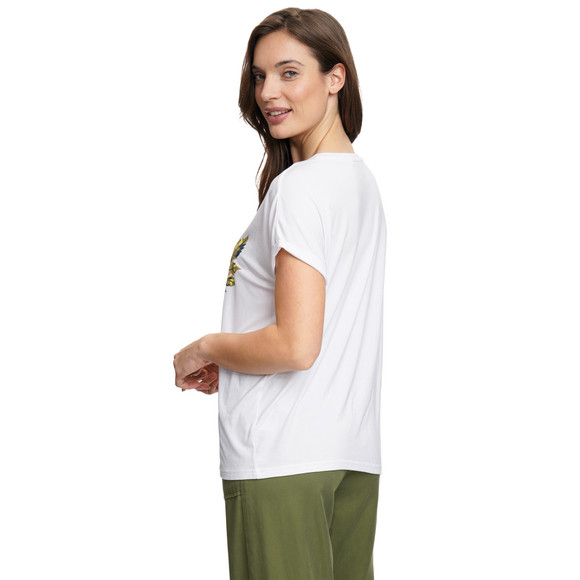 Damen T-Shirt mit Blumen-Print