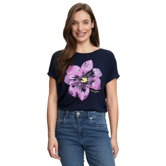 Damen T-Shirt mit Blumen-Print