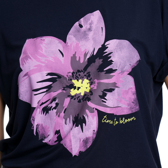 Damen T-Shirt mit Blumen-Print
