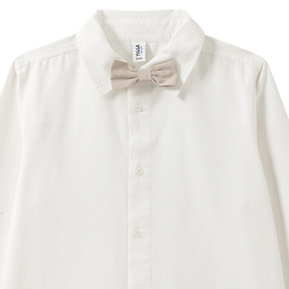 Jongensoverhemd met lange mouwen en strik