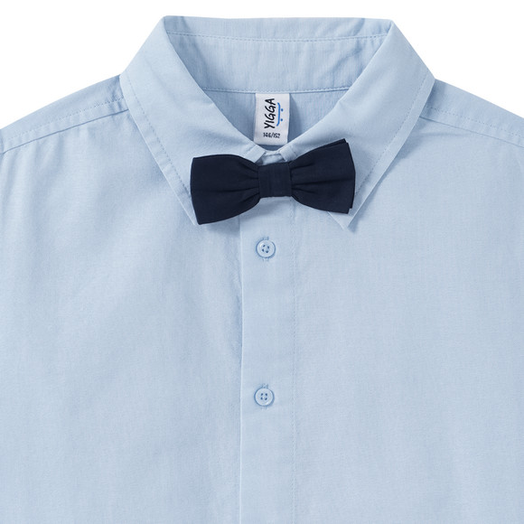 Jongensoverhemd met lange mouwen en strik