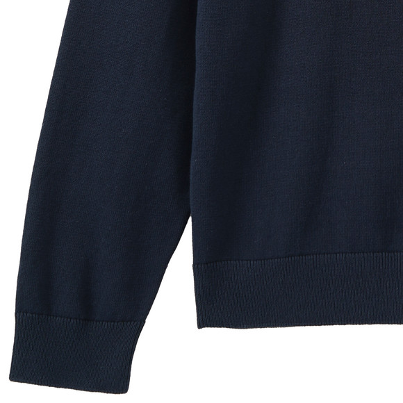 Fijngebreide trui voor jongens met polokraag