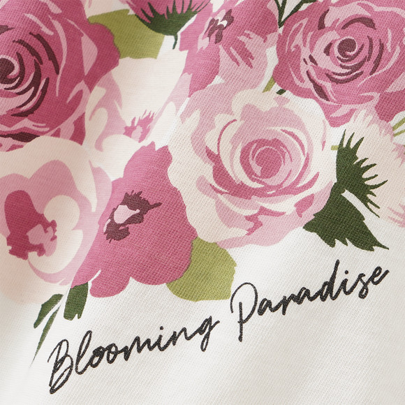 Meisjes T-shirt met bloemenprint