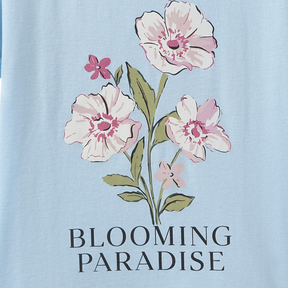 Meisjes T-shirt met bloemenprint