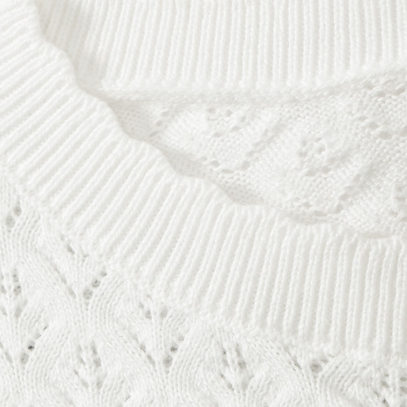 Mädchen Strickjacke mit Ajour-Muster