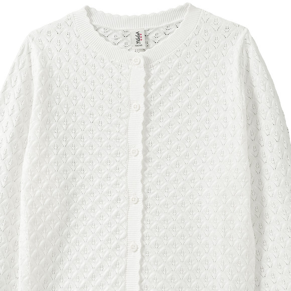 Mädchen Strickjacke mit Ajour-Muster