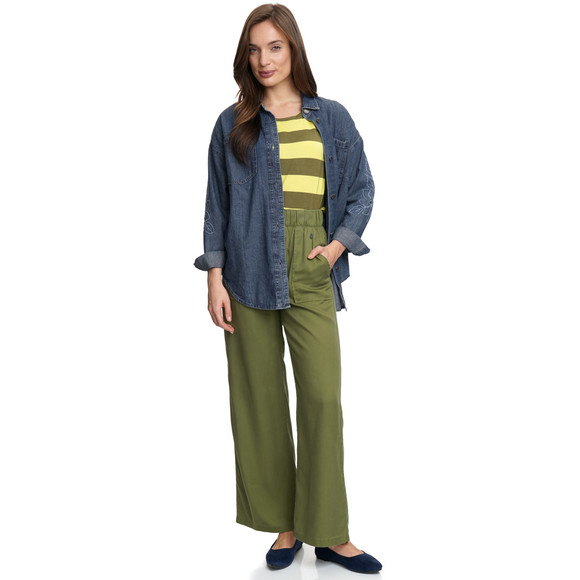 Damen Jeanshemd mit Stickerei