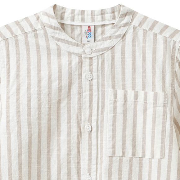 Jungen Hemd im Streifen-Look