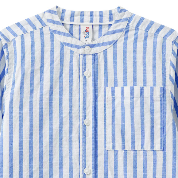 Jungen Hemd im Streifen-Look