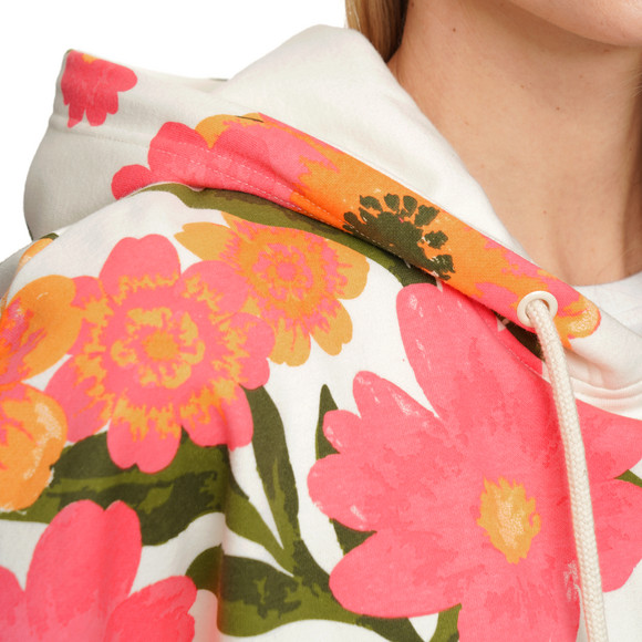 Damen Hoodie mit Blumen-Print