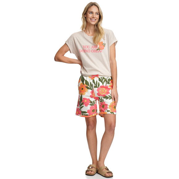 Dames sweatershort met all-over print