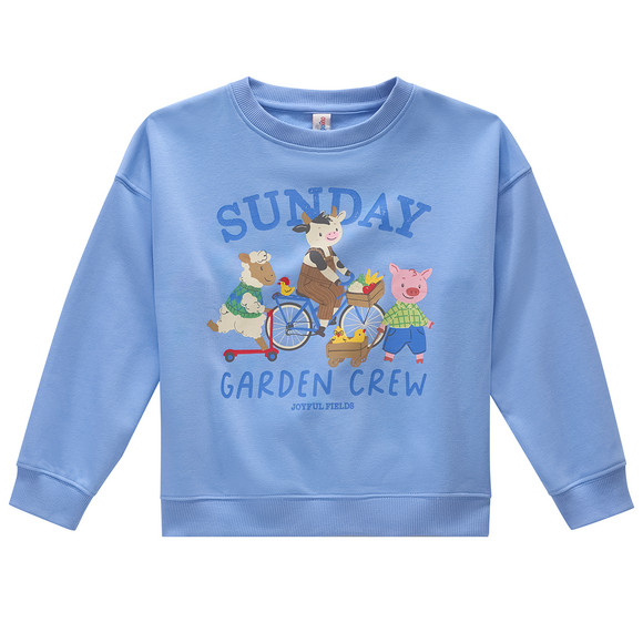 Jungen Sweatshirt mit Bauernhof-Print