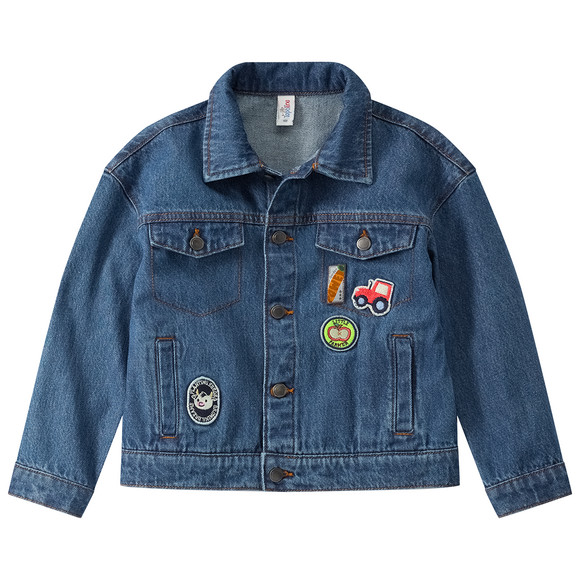 Jungen Jeansjacke mit Applikationen
